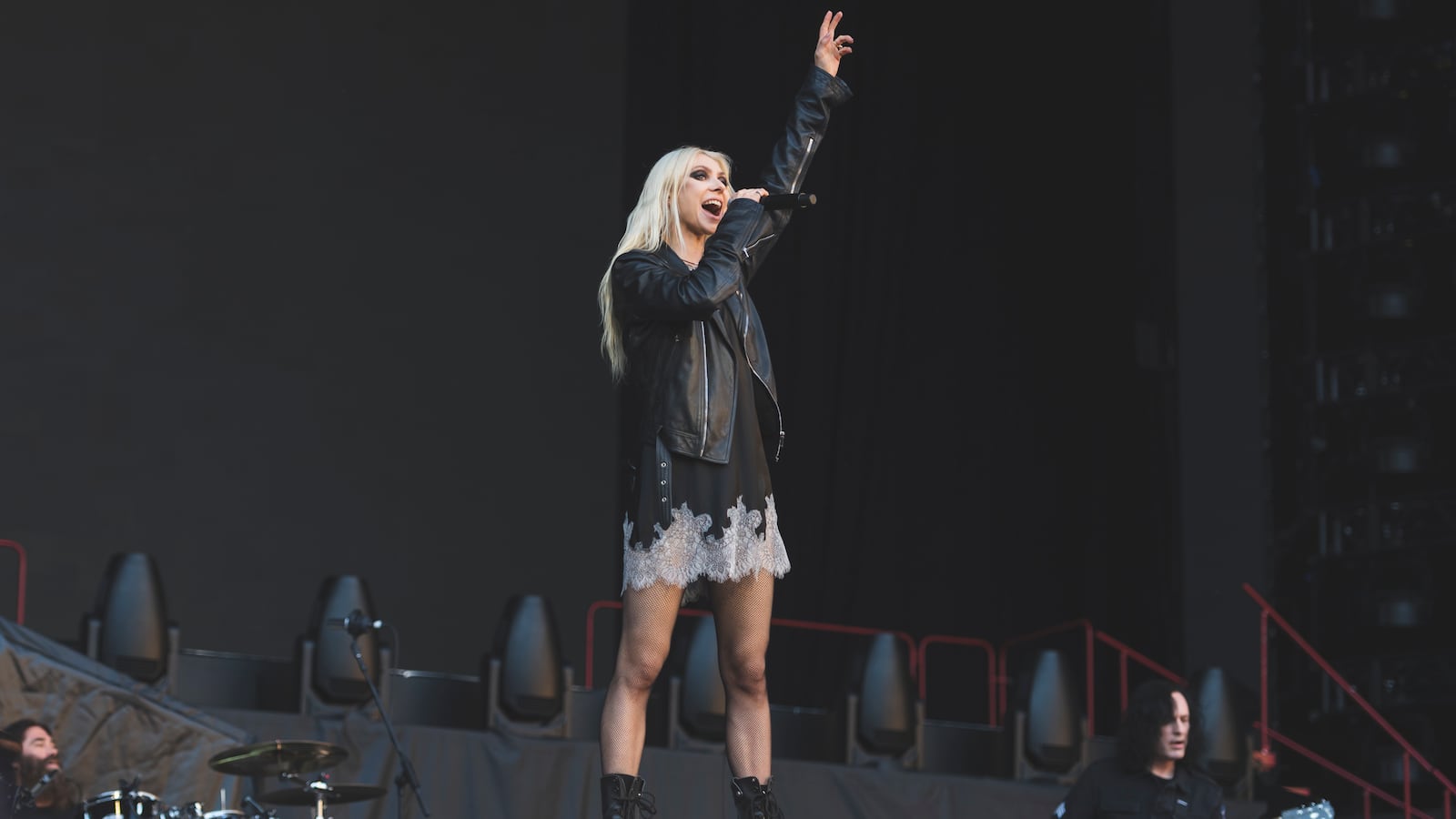 Taylor Momsen of The Pretty Reckless performs on stage at Estadio La Cartuja on May 29, 2024 in Seville, Spain.