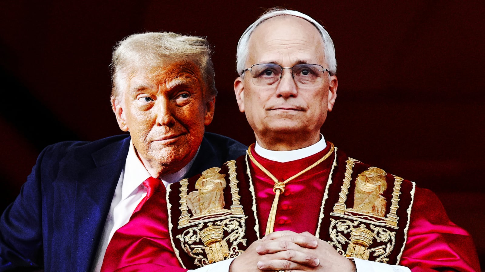 Donald Trump and Pope Leo XIV