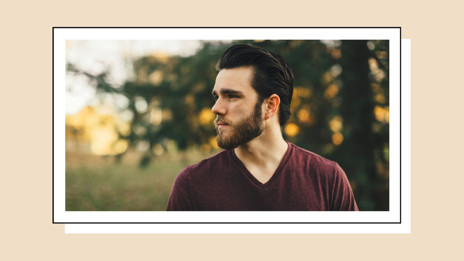 Young man with nice haircut.