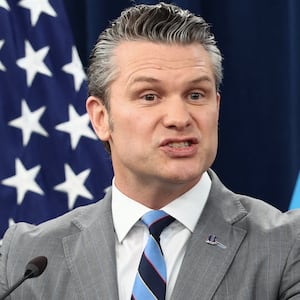 U.S. Secretary of Defense Pete Hegseth holds a briefing on the Iran war, amid a ceasefire between the U.S. and Iran, at the Pentagon in Washington, D.C., U.S., April 24, 2026. REUTERS/Kevin Lamarque