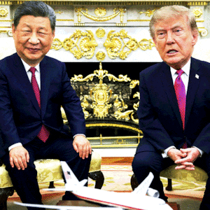 Xi Jinping and Donald Trump