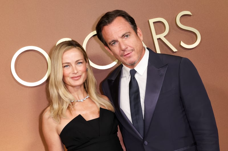 Carolyn Murphy and Will Arnett at The 16th Governors Awards held at The Ray Dolby Ballroom at Ovation Hollywood on November 16, 2025 in Los Angeles, California. (Photo by JC Olivera/WWD via Getty Images)