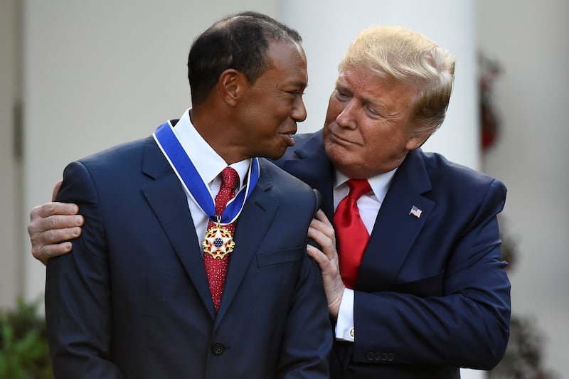 Tiger Woods, Donald Trump