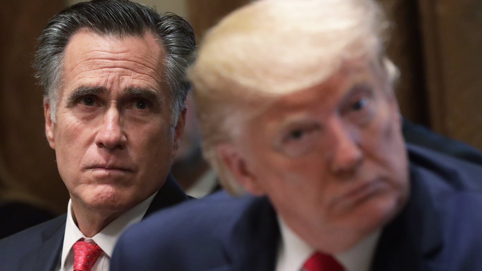 U.S. Sen. Mitt Romney (R-UT) and President Donald Trump
