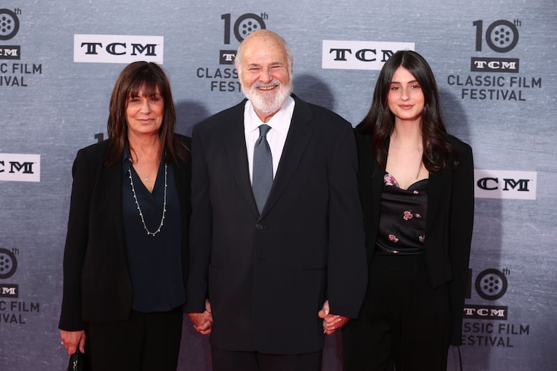 Michele, Rob and Romy Reiner in 2019