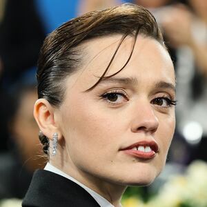 NEW YORK, NEW YORK - MAY 05: Aimee Lou Wood attends the 2025 Met Gala Celebrating "Superfine: Tailoring Black Style" at Metropolitan Museum of Art on May 05, 2025 in New York City.  (Photo by Theo Wargo/FilmMagic)