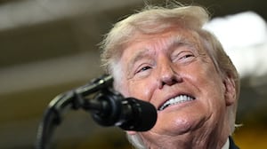 US President Donald Trump speaks during a visit to the Mack Trucks manufacturing facility in Macungie, Pennsylvania, on June 23, 2026. (Photo by Mandel NGAN / AFP via Getty Images)