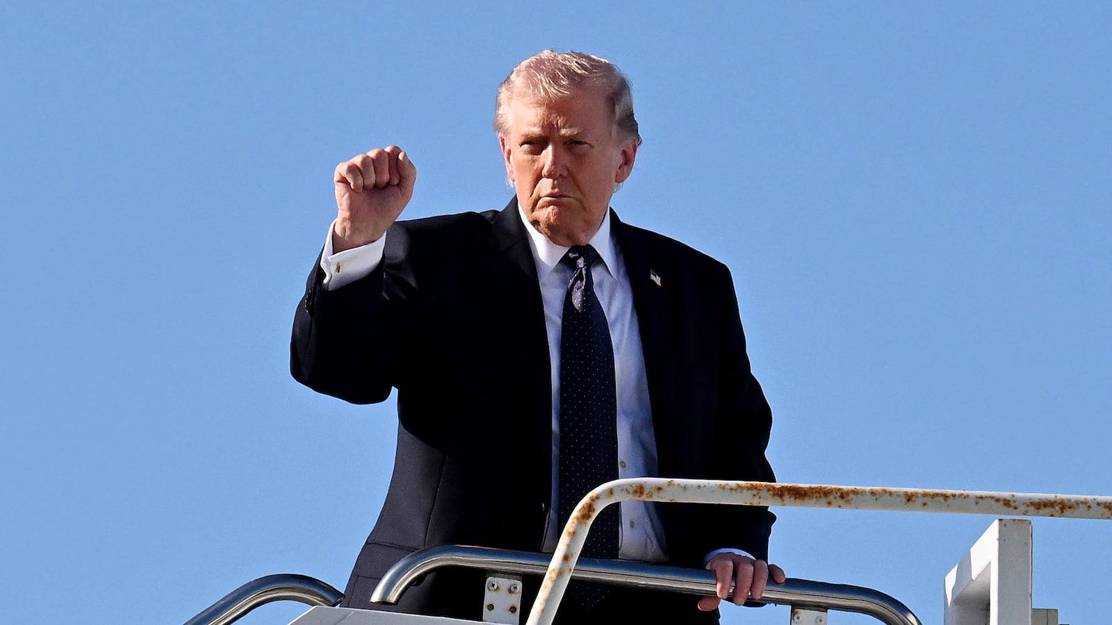 President Donald Trump boards Air Force One at Palm Beach International Airport on March 1, 2026, in West Palm Beach, Florida. U.S. President Donald Trump announced on Saturday morning that the United States and Israel had launched an attack on Iran.
