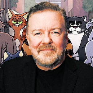 Ricky Gervais and Alley Cats.