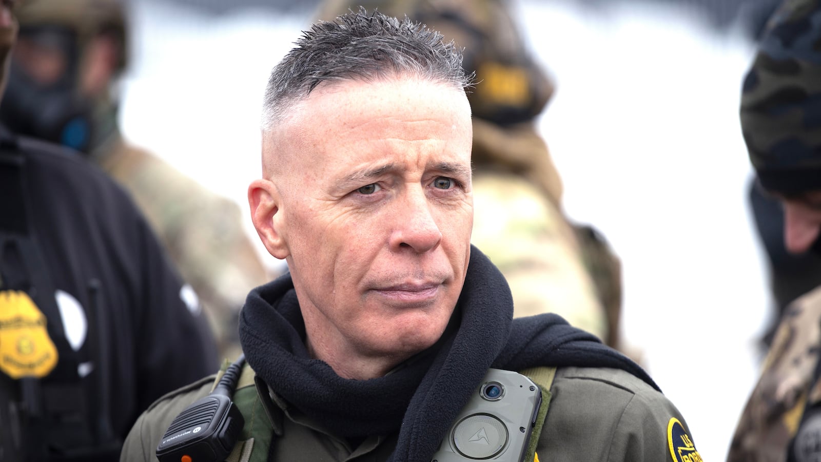 Federal agents, led by Border Patrol Chief Gregory Bovino, confront demonstrators