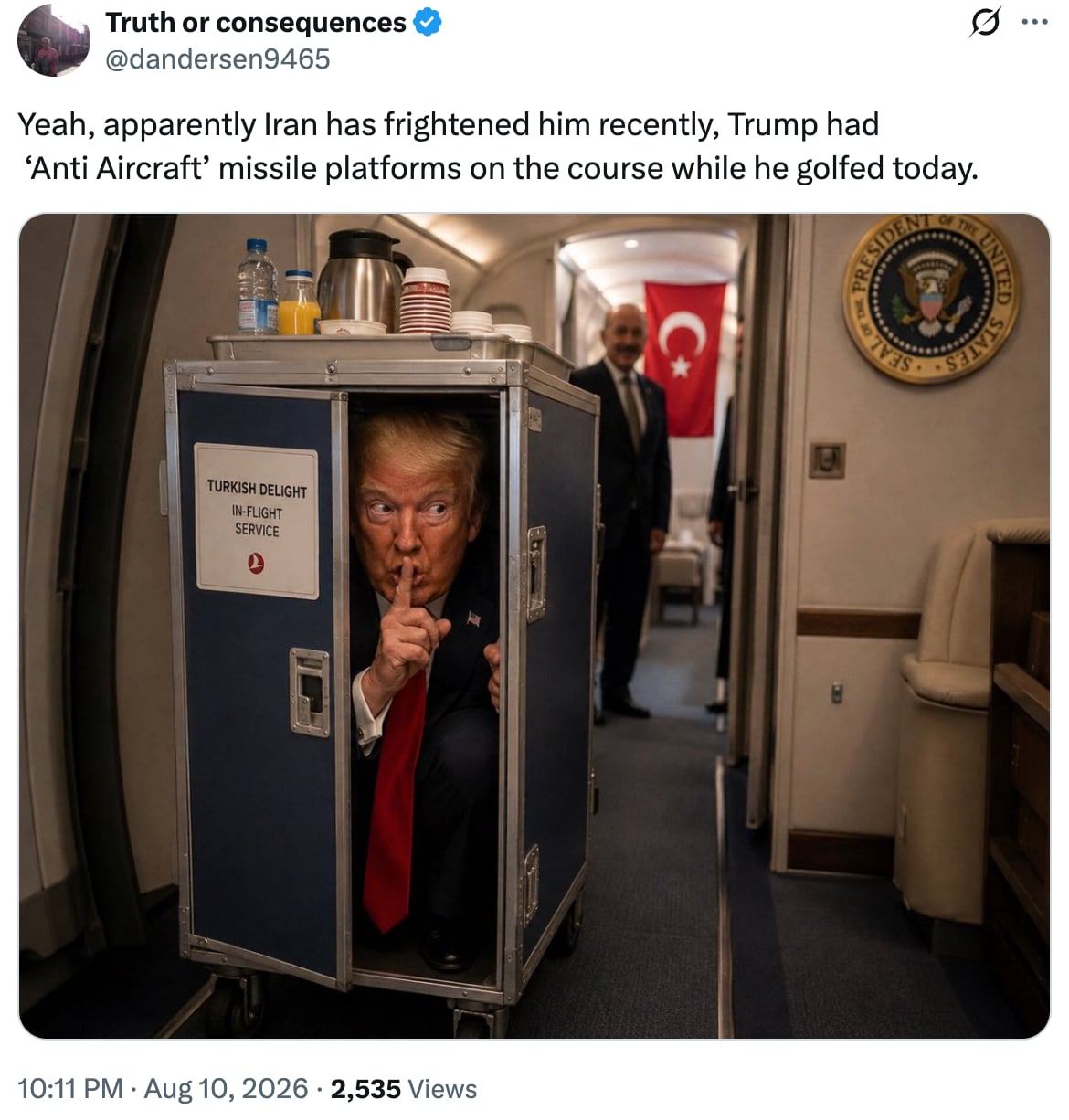 Trump Dragged for Humiliating Escape in 'Catering Truck One'