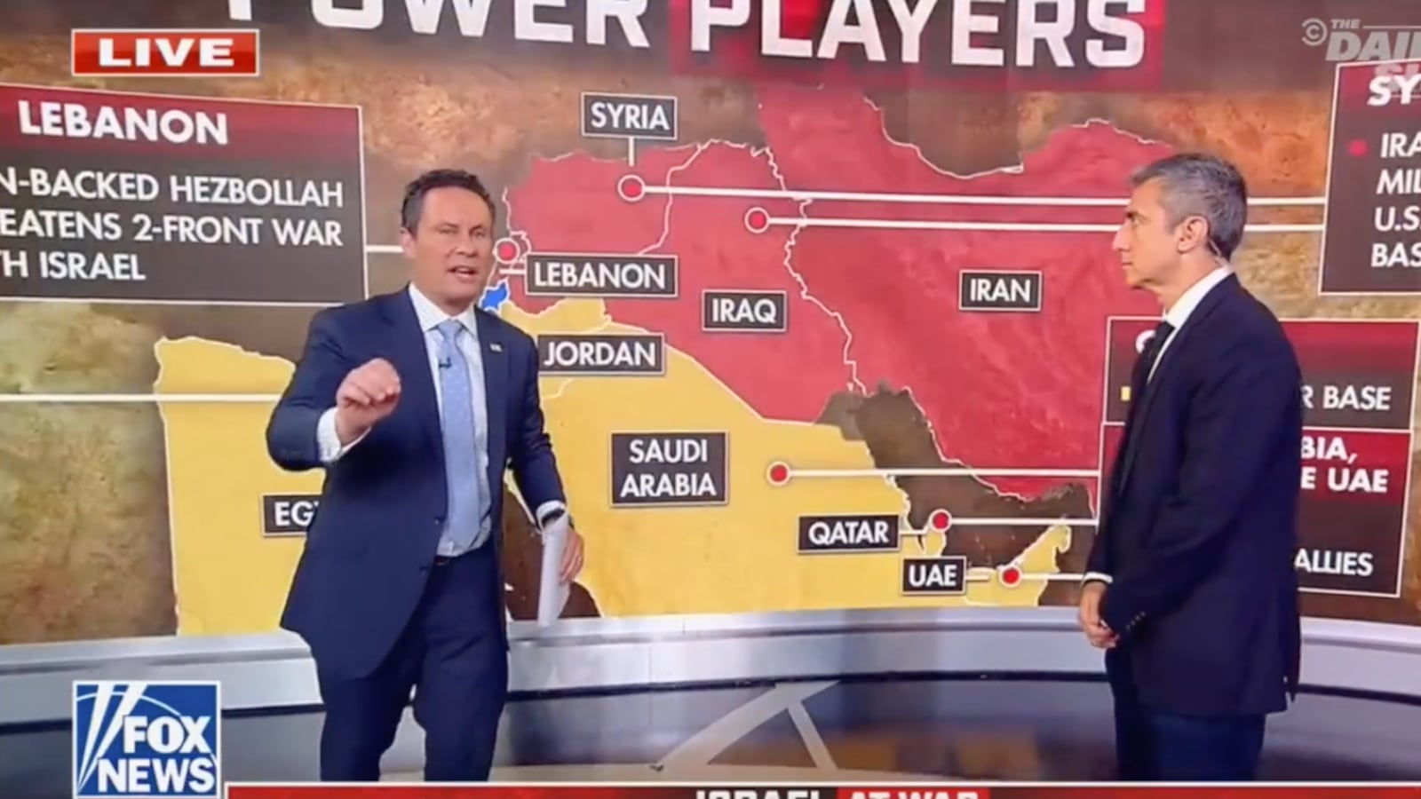 Brian Kilmeade discussing the Israel-Palestine conflict