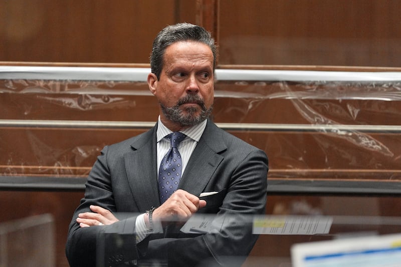 Alan Jackson, attorney of Nick Reiner, appears in court on Wednesday.