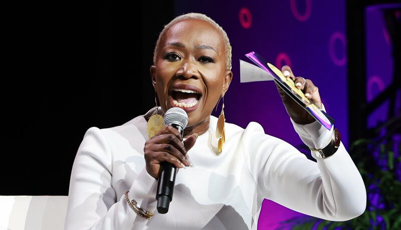NEW ORLEANS, LOUISIANA - JULY 07: Joy Reid speaks during the 2024 ESSENCE Festival Of Culture™ Presented By Coca-Cola® at Ernest N. Morial Convention Center on July 07, 2024 in New Orleans, Louisiana.  (Photo by Arturo Holmes/Getty Images for ESSENCE)