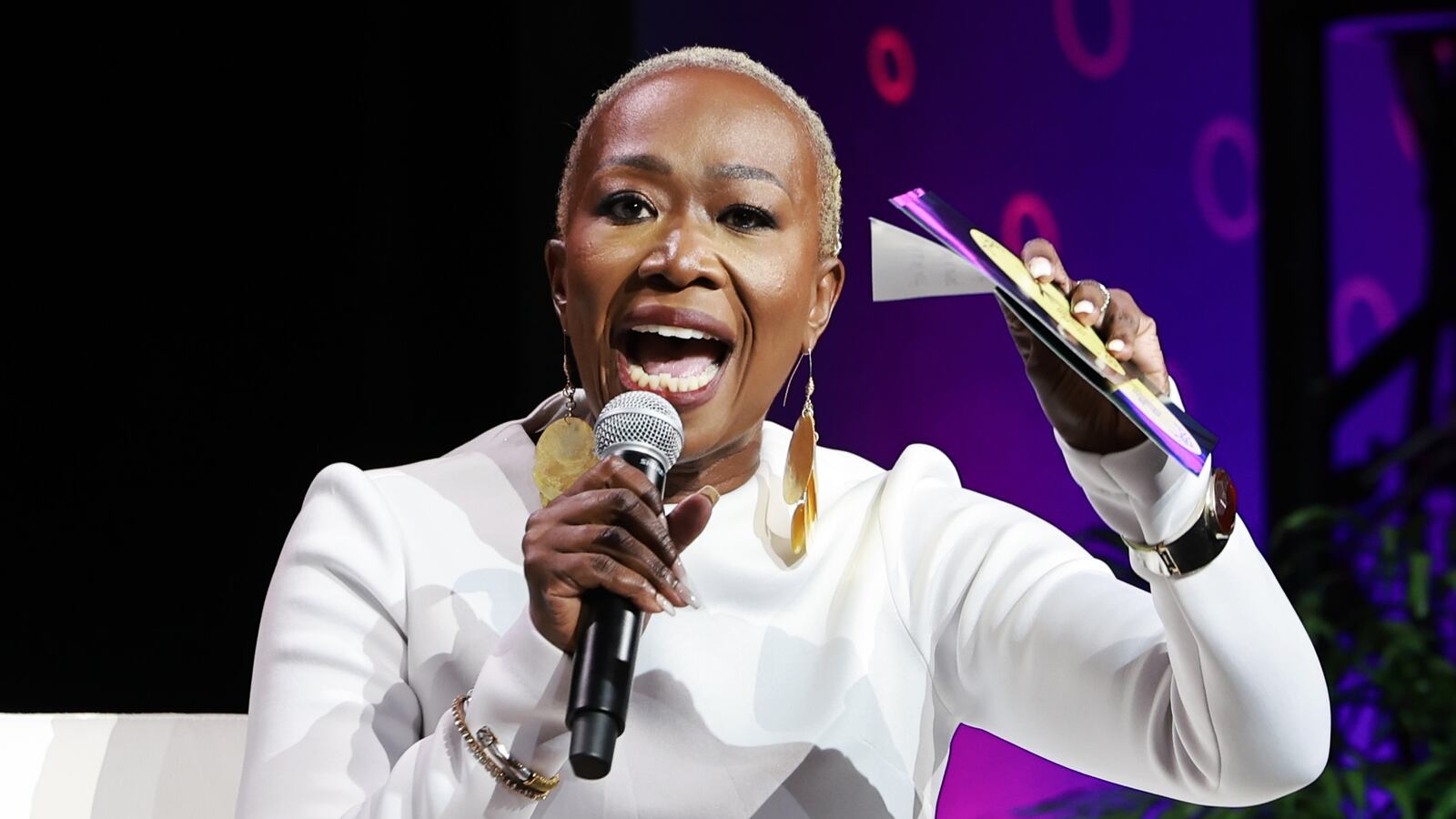 NEW ORLEANS, LOUISIANA - JULY 07: Joy Reid speaks during the 2024 ESSENCE Festival Of Culture™ Presented By Coca-Cola® at Ernest N. Morial Convention Center on July 07, 2024 in New Orleans, Louisiana. (Photo by Arturo Holmes/Getty Images for ESSENCE)
