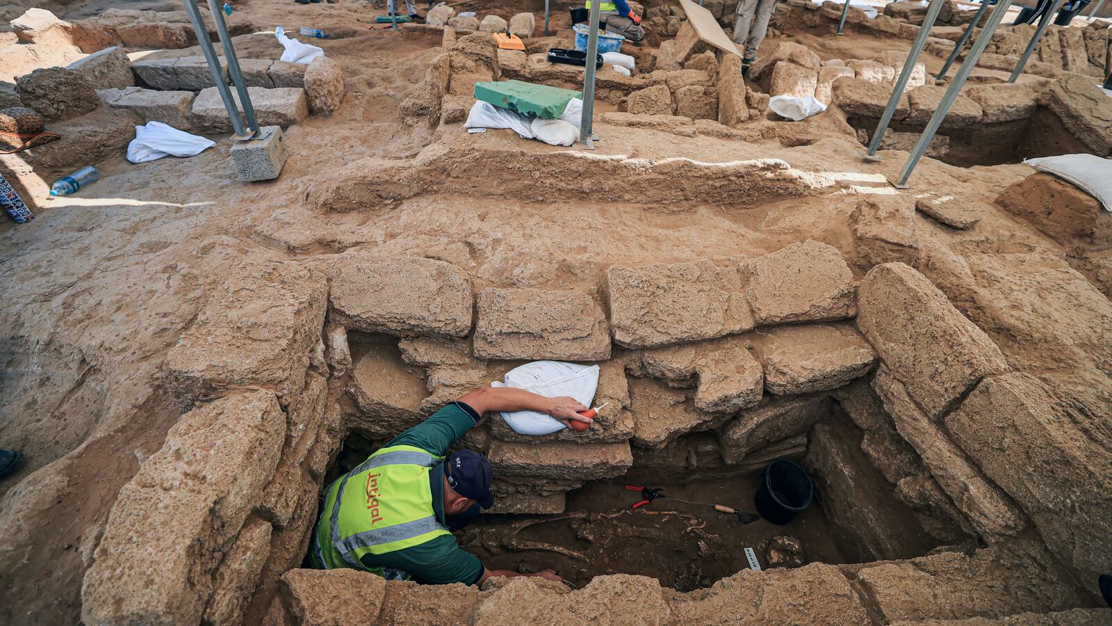 Archaeologists make history discovering large gravesite in the Gaza Strip.