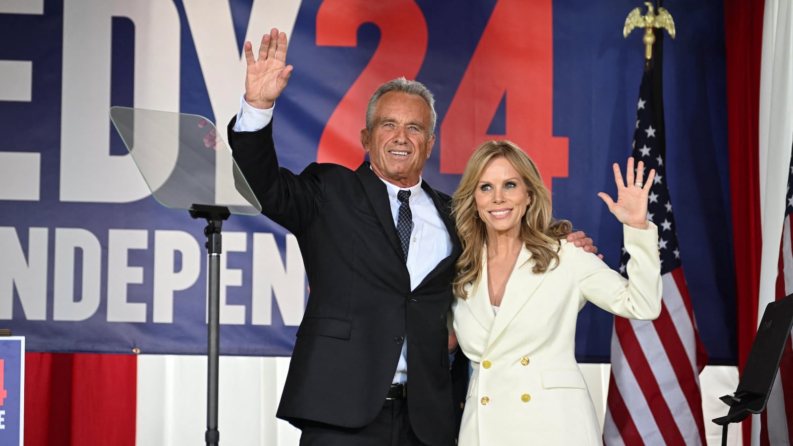 Robert F. Kennedy Jr. and Cheryl Hines in 2023