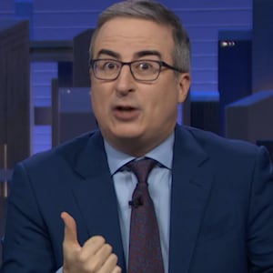 John Oliver discusses Kash Patel on Last Week Tonight.