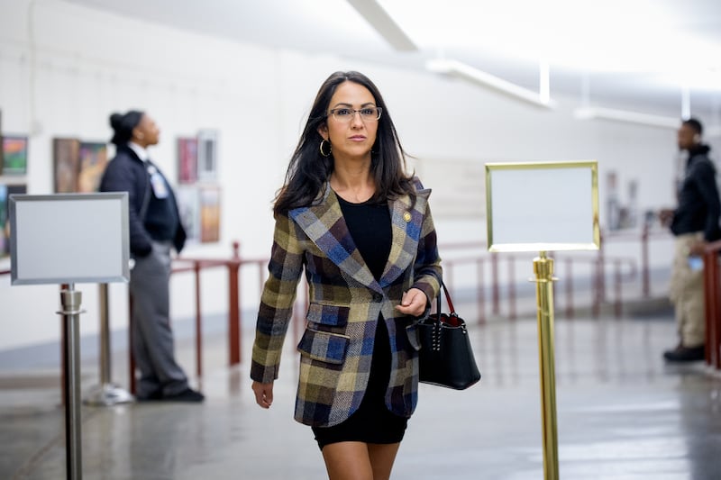 Rep. Lauren Boebert (R-CO) arrives at the U.S. Capitol Building