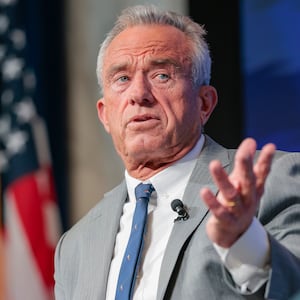 WASHINGTON, DC - FEBRUARY 09: U.S. Secretary of Health and Human Services Robert F. Kennedy Jr. speaks at The Heritage Foundation on February 09, 2026 in Washington, DC. The Heritage Foundation held an event to celebrate one year of "Making America Healthy Again." (Photo by Heather Diehl/Getty Images)