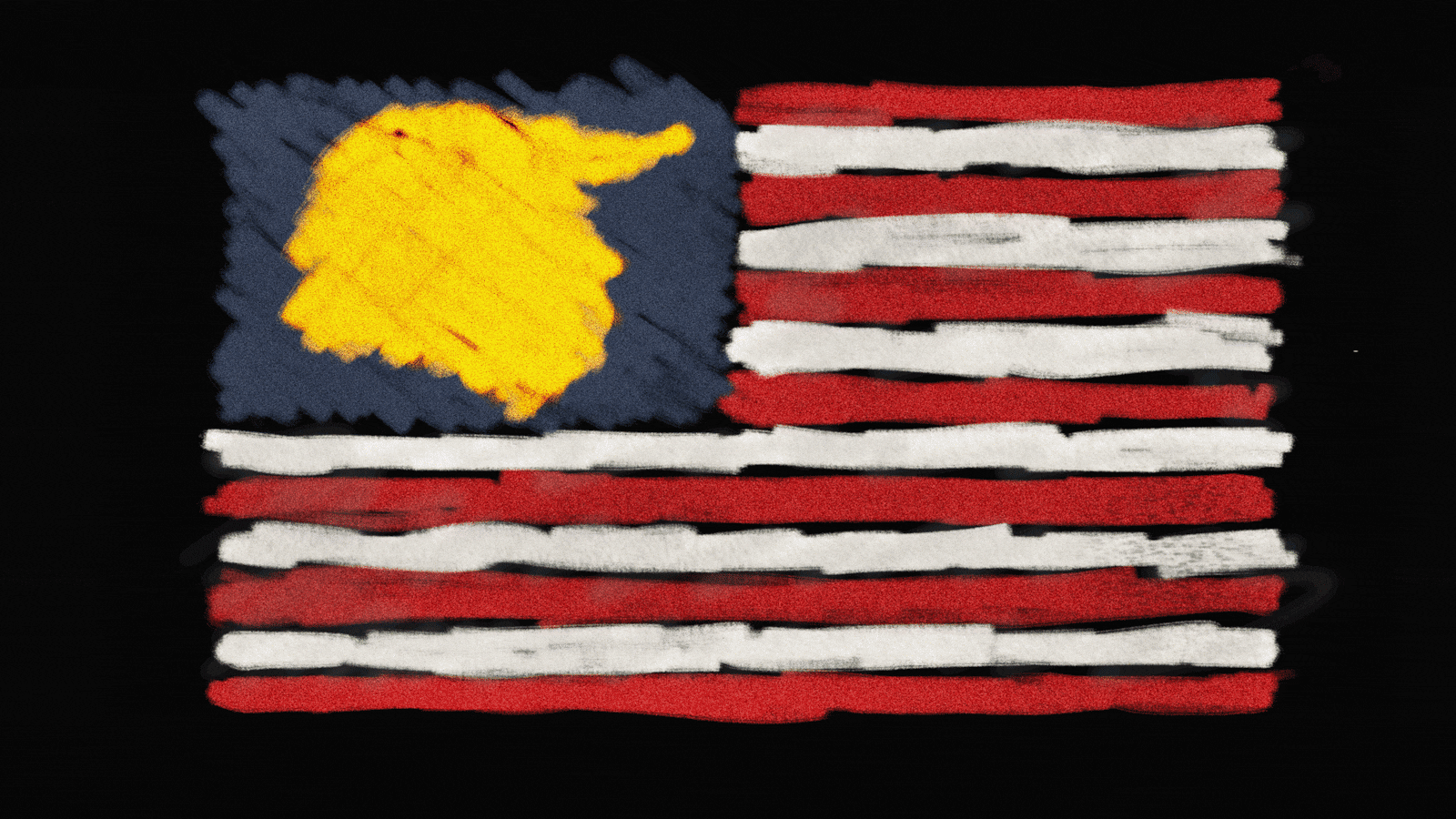 Donald Trump illustrated GIF