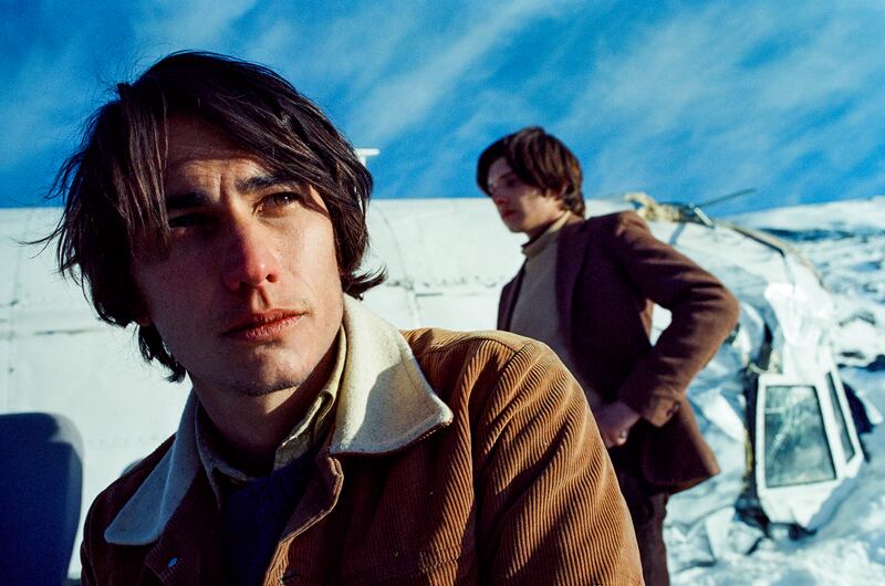 Production still of Society of the Snow.