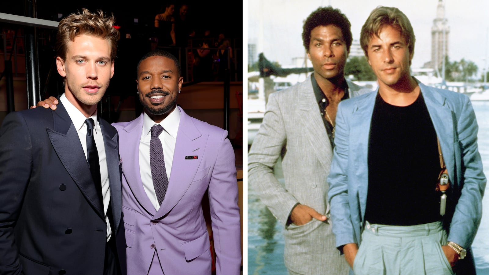 Austin Butler and Michael B. Jordan are reportedly in early stages of negotiations to play James “Sonny” Crockett and Ricardo Tubbs in the new film adaptation of 'Miami Vice,' roles originated by Don Johnson and Philip Michael Thomas, respectively.
