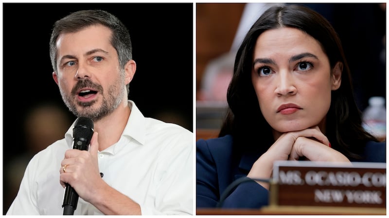 Pete Buttigieg and Alexandria Ocasio-Cortez