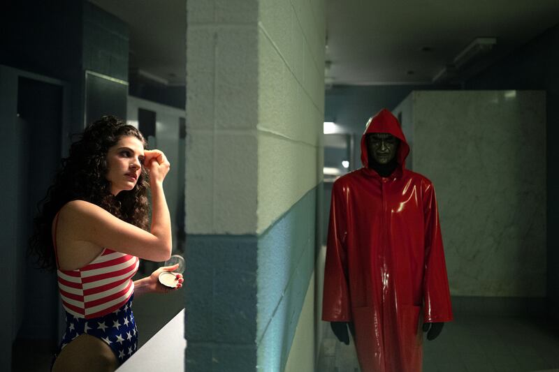 Ella Rubin and The Killer in Fear Street: Prom Queen.