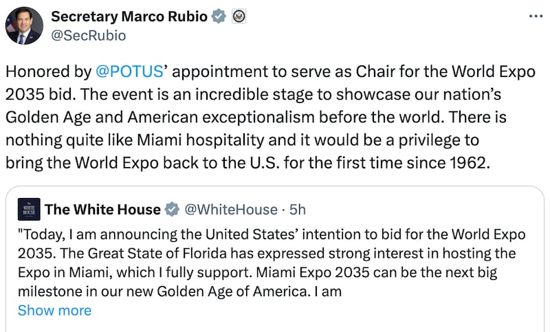 Marco Rubio on X