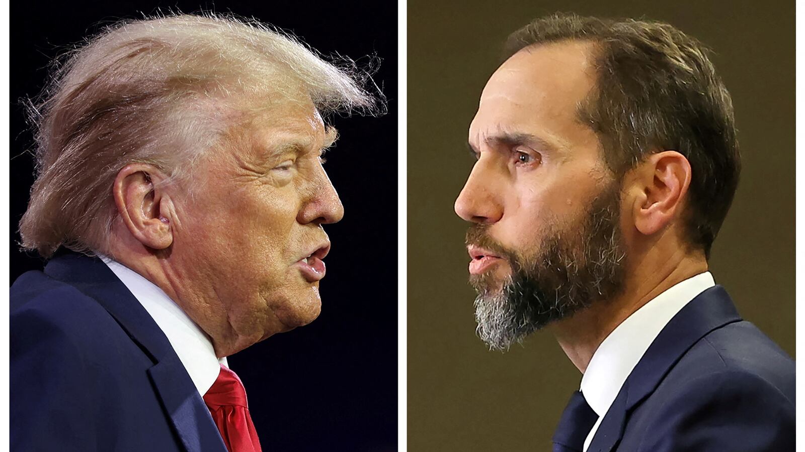 Former U.S. President Donald Trump and Special Counsel Jack Smith are seen in a combination of file photos in Washington