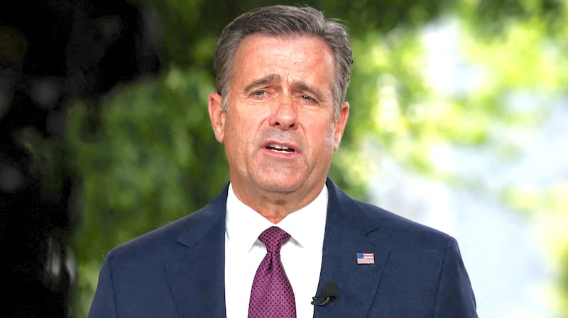 CIA Director John Ratcliffe speaks during an interview at the White House in Washington, D.C., U.S., April 30, 2025.