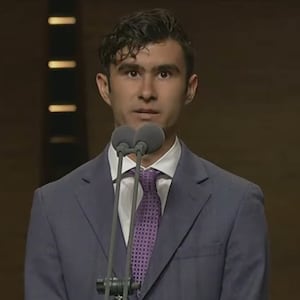 Student journalist Santiago Campos.