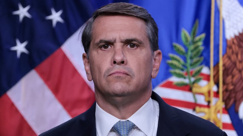 Acting US Attorney General Todd Blanche takes questions in a press conference to announce new Trump administration actions against the Jalisco New Generation Cartel (CJNG), at the Justice Department in Washington, D.C., U.S., August 5, 2026. REUTERS/Jonathan Ernst