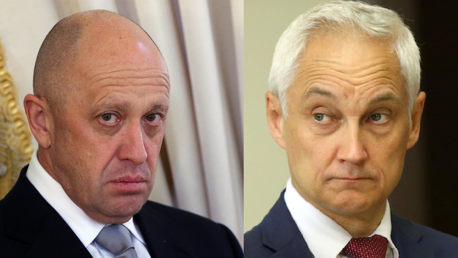 Prigozhin and Belousov looking serious