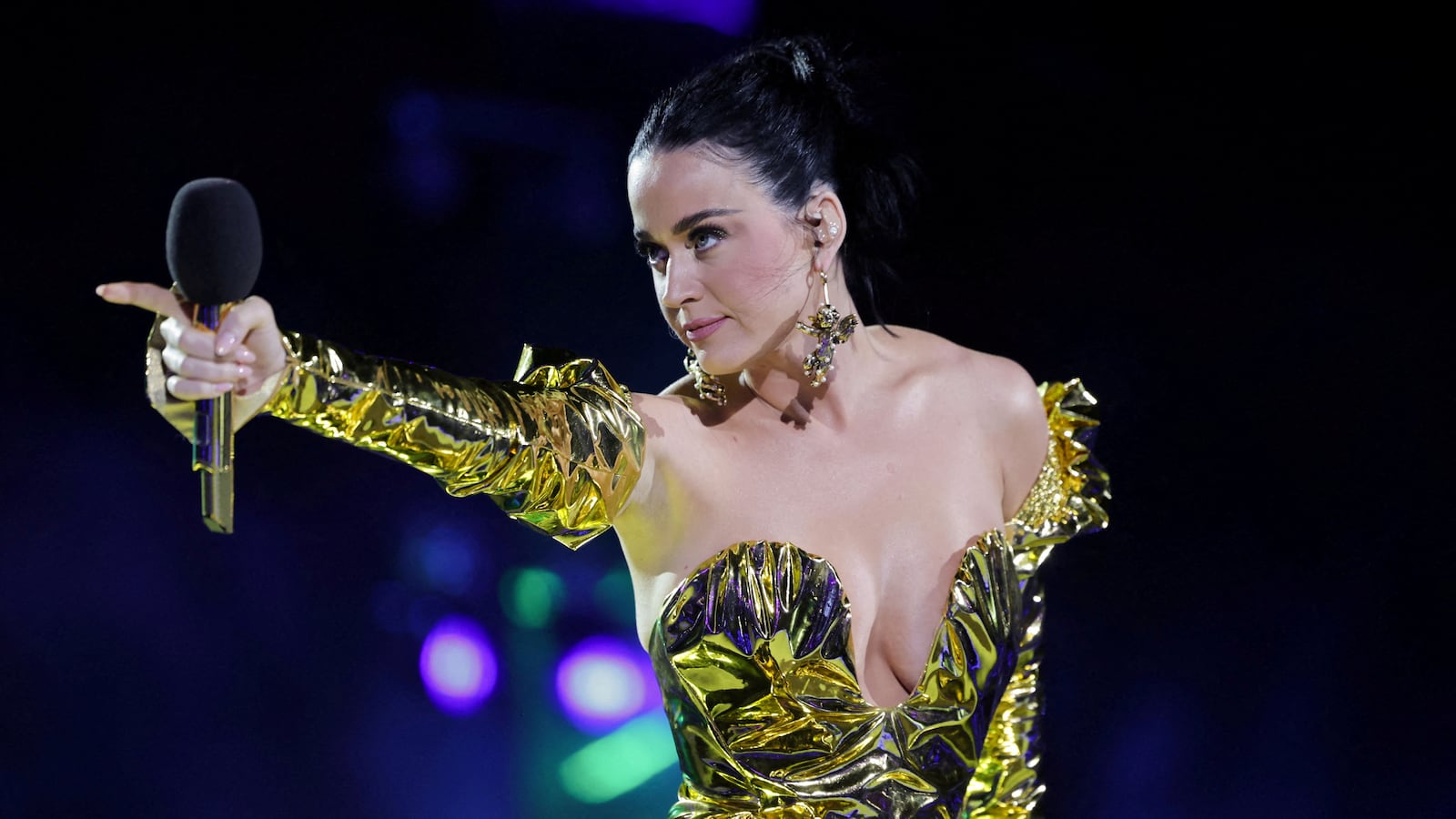 Katy Perry performs on stage during the Coronation Concert