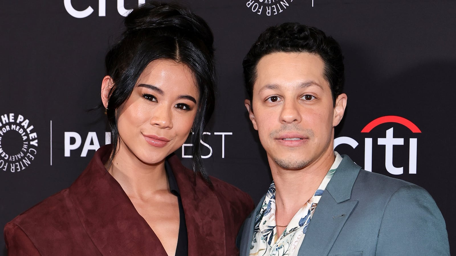 Leah Lewis and David Del Rio in March 2025.