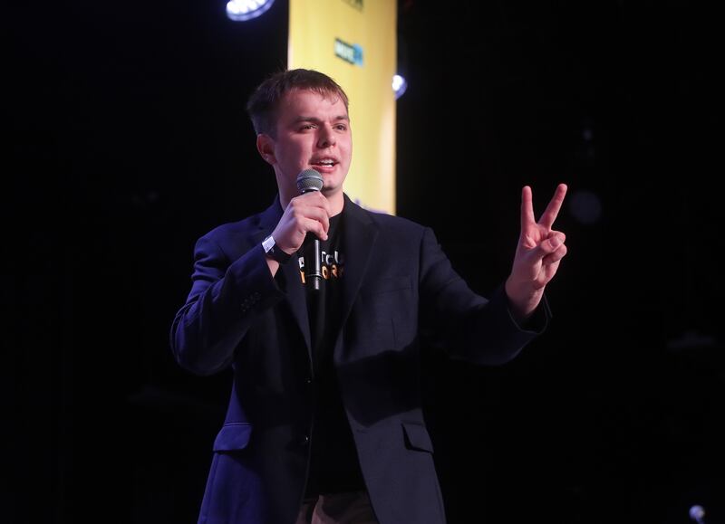 Adam Mockler speaks during the Won't Back Down event at The Van Buren on August 03, 2025 in Phoenix, Arizona.