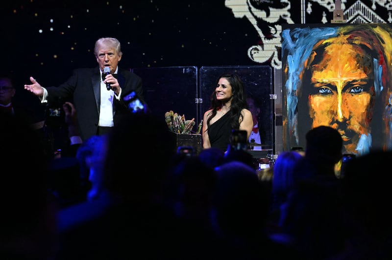 Trump and Vanessa Horabuena at Mar-a-Lago
