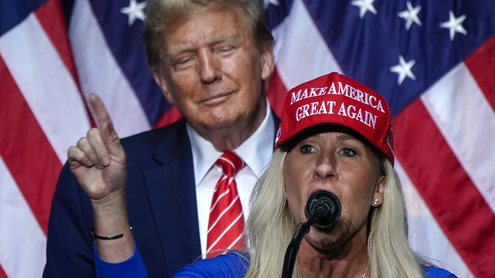 Donald Trump and Marjorie Taylor Greene