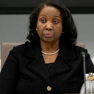 Lisa Cook, member of the Board of Governors of the US Federal Reserve, attends a Federal Reserve Board open meeting discussing proposed revisions to the board's supplementary leverage ratio standards at the Federal Reserve Board building in Washington, DC, on June 25, 2025. (Photo by SAUL LOEB / AFP) (Photo by SAUL LOEB/AFP via Getty Images)