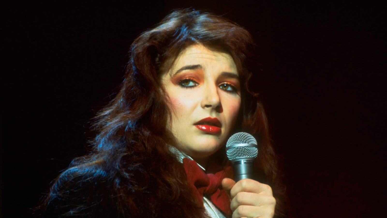 Musician Kate Bush performing live, circa 1978. (Photo by TV Times via Getty Images)