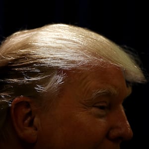 Donald Trump's trademark hair is part of an effort to stand out, according to Michael Wolff.