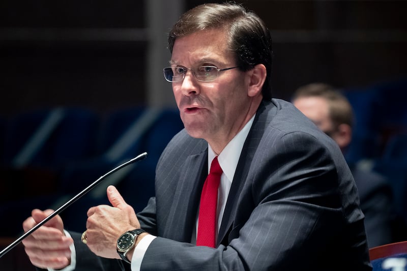 Former US Secretary of Defense Mark Esper.