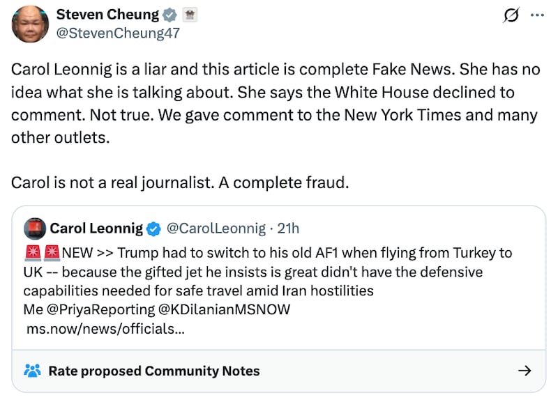 Steven Cheung X post