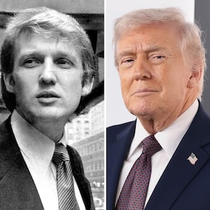 Donald Trump at 29 and 79 years old.