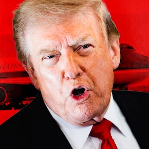 Donald Trump and Air Force One.