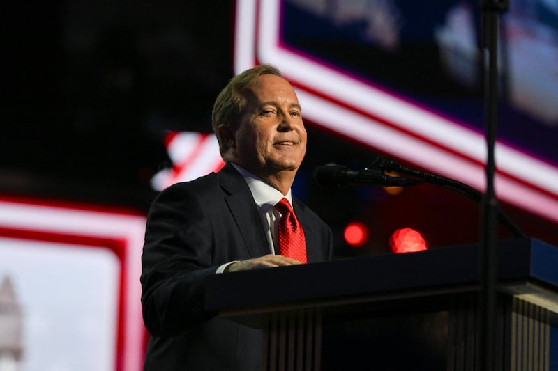 Texas Attorney General Ken Paxton, candidate for U.S. Senate, speaks at the Republican National Midterm Convention in Dallas, Texas, U.S., September 9, 2026.