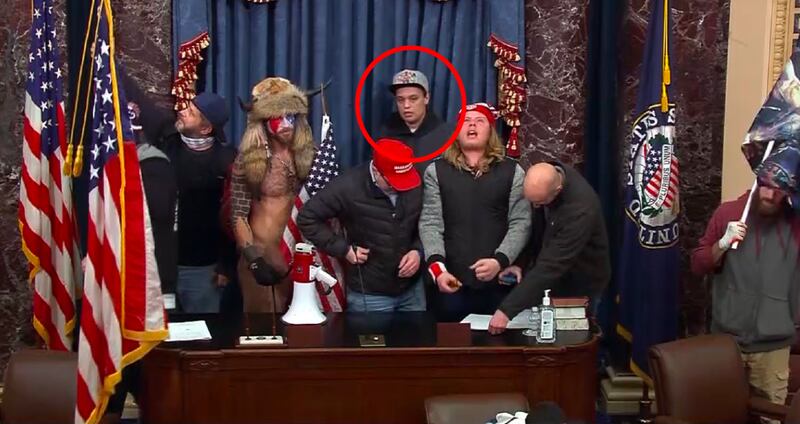 Christopher Moynihan in the Senate Chamber