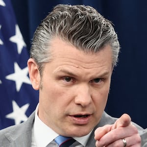 U.S. Secretary of Defense Pete Hegseth holds a briefing on the Iran war, amid a ceasefire between the U.S. and Iran, at the Pentagon in Washington, D.C., U.S., April 24, 2026. REUTERS/Kevin Lamarque